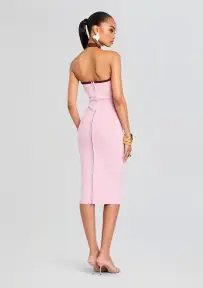 Sloane Bandage Knit Dress(Mtlc Earl Rose/Pecan,XXS)
