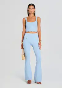 Joliet Knit Pant(Metallic Powder Blue,XXS)
