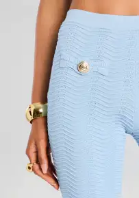 Joliet Knit Pant(Metallic Powder Blue,XXS)
