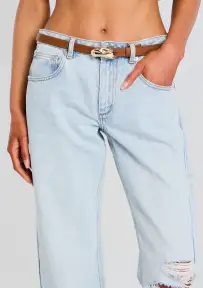 Britney Leather Belt(Toffee,XS)