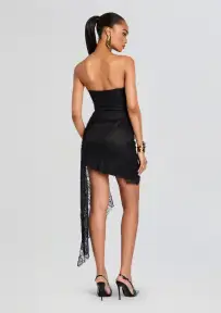 Harvelle Lace Dress(Black,XXS)