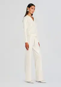 Natalia Sequin Knit Pant(Winter White,XXS)