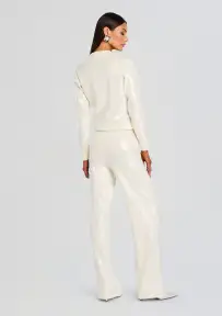 Natalia Sequin Knit Pant(Winter White,XXS)