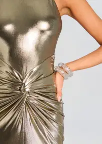 Anida Dress(Metallic Pewter,XXS)