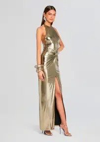 Anida Dress(Metallic Pewter,XXS)