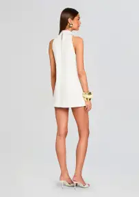 Georgie Poplin Dress(White,XXS)