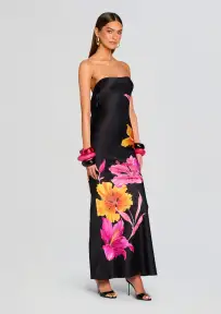 Keaton Silk Dress(Nera Primavera,XXS)