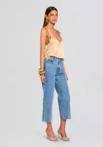 Kirt Wide Leg Cropped Jeans(Lakeside,23)