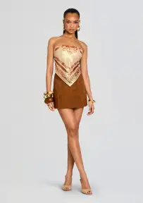 Juana Suede Skirt(Cognac,XXS)