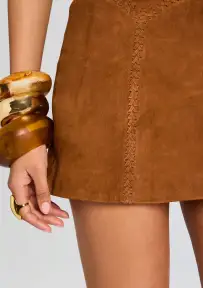 Juana Suede Skirt(Cognac,XXS)