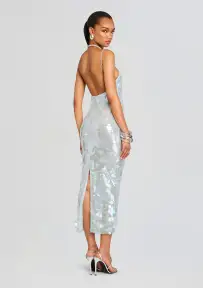 Alana Sequin Dress(Ice Blue,XXS)