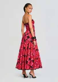 Ambar Long Dress(Black Blossom,XS)
