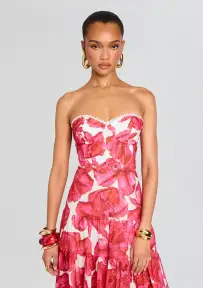 Ambar Long Dress(White Blossom,XS)