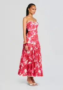 Ambar Long Dress(White Blossom,XS)