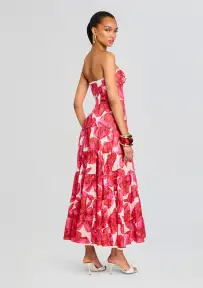 Ambar Long Dress(White Blossom,XS)