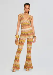 Amira Crochet Pants(Metallic Multi,XXS)