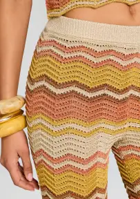 Amira Crochet Pants(Metallic Multi,XXS)