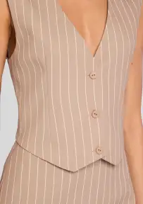 Angelina Vest Top(Oak/Eggshell,XXS)