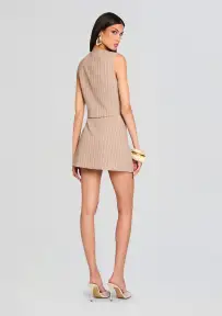 Angelina Vest Top(Oak/Eggshell,XXS)