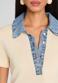 Erika Knit Top(Eggshell/Coastline,XXS)