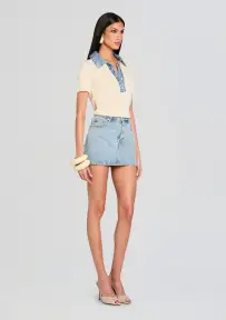 Erika Knit Top(Eggshell/Coastline,XXS)