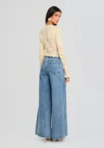 Lena Ultra Wide Leg Jean(Lakeside,23)