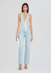 Joy Sequin Top(Dove,XXS)