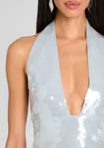 Joy Sequin Top(Dove,XXS)