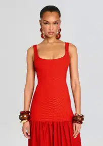 Kennedi Knit Dress(Metallic Geranium,XXS)