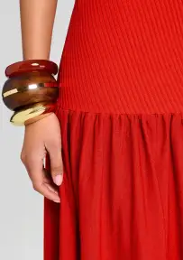 Kennedi Knit Dress(Metallic Geranium,XXS)