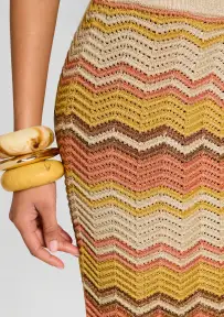 Ivey Crochet Skirt(Metallic Multi,XXS)