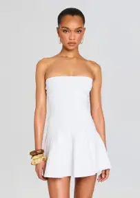 Persephonie Knit Dress(White,XXS)