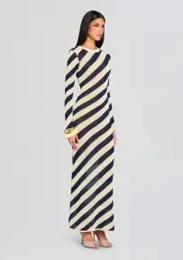 Rubi Knit Maxi Dress(Navy/Eggshell,XXS)