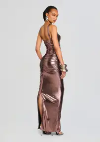 Shera Dress(Metallic Rose Gold,XXS)