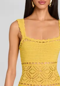 Winona Crochet Dress(Sol/Gold,XXS)