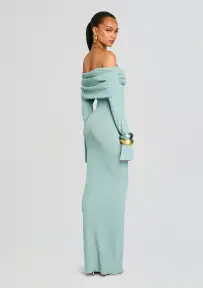 Xenia Knit Maxi Dress(Frosted Sea,XXS)