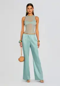 Viva Satin Pant(Frosted Sea,XXS)