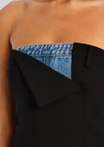 Josefine Dress(Black / Denim,XXS)