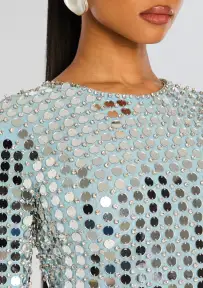 Rialta Sequin Dress(Ice Blue,XXS)