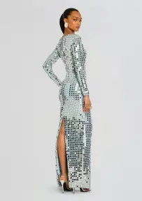 Rialta Sequin Dress(Ice Blue,XXS)