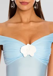 Sorrel Midi Dress(Baby Blue,XS)