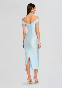 Sorrel Midi Dress(Baby Blue,XS)