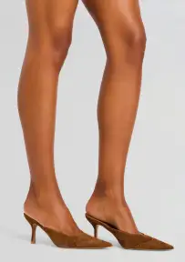 Daphne Suede Mule(Cognac,36)
