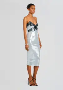 Ellen Sequin Dress(Ice Blue,XXS)