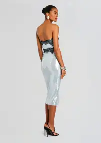 Ellen Sequin Dress(Ice Blue,XXS)