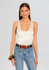 Dagmar High Waist Leather Belt(Garnet/Brown,XXS/XS)