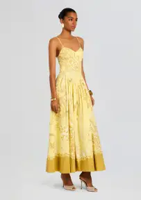 Fiza Long Dress(Light Yellow,XXS)