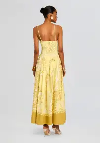 Fiza Long Dress(Light Yellow,XXS)