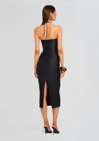 Holly Midi Dress(Black,XS)
