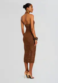 Jaycee Crochet Dress(Sepia/Bronze,XXS)